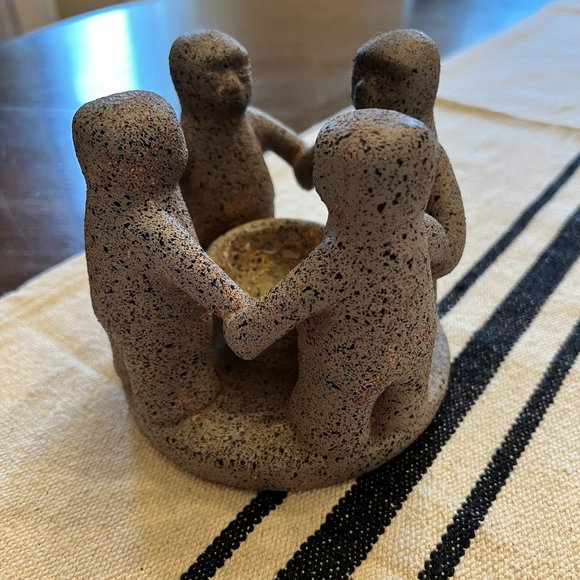 Circle of Friends Four Candle Holder PENCO Vintage Decorative Art Pottery - Picture 1 of 7